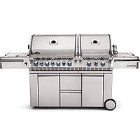 Газовый гриль Napoleon Prestige PRO 825 RSBI з бічним пальником Sizzle Zone і вертілем (69532) нерж сталь PRO825RSBIPSS Код: