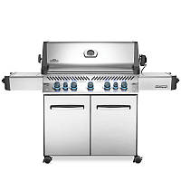 Газовий гриль Napoleon Prestige 665 з бічним пальником Sizzle Zone і вертілем (69632) нерж сталь P665RSIBPSS-RU Код: 008473