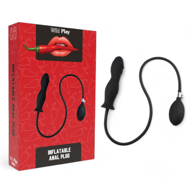 Анальна пробка розширювач надувна пробка з насосом для анального фістингу Anal Plug Inflatable