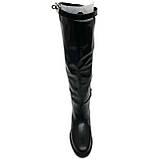 Сапожки ботфорти чорні жіночі із замком шкіряні євро Sergio Billini 306 розмір 36, фото 3