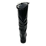 Сапожки ботфорти чорні жіночі із замком шкіряні євро Sergio Billini 306 розмір 36, фото 6