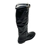 Сапожки ботфорти чорні жіночі із замком шкіряні євро Sergio Billini 306 розмір 36, фото 7