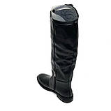 Сапожки ботфорти чорні жіночі із замком шкіряні євро Sergio Billini 306 розмір 36, фото 5