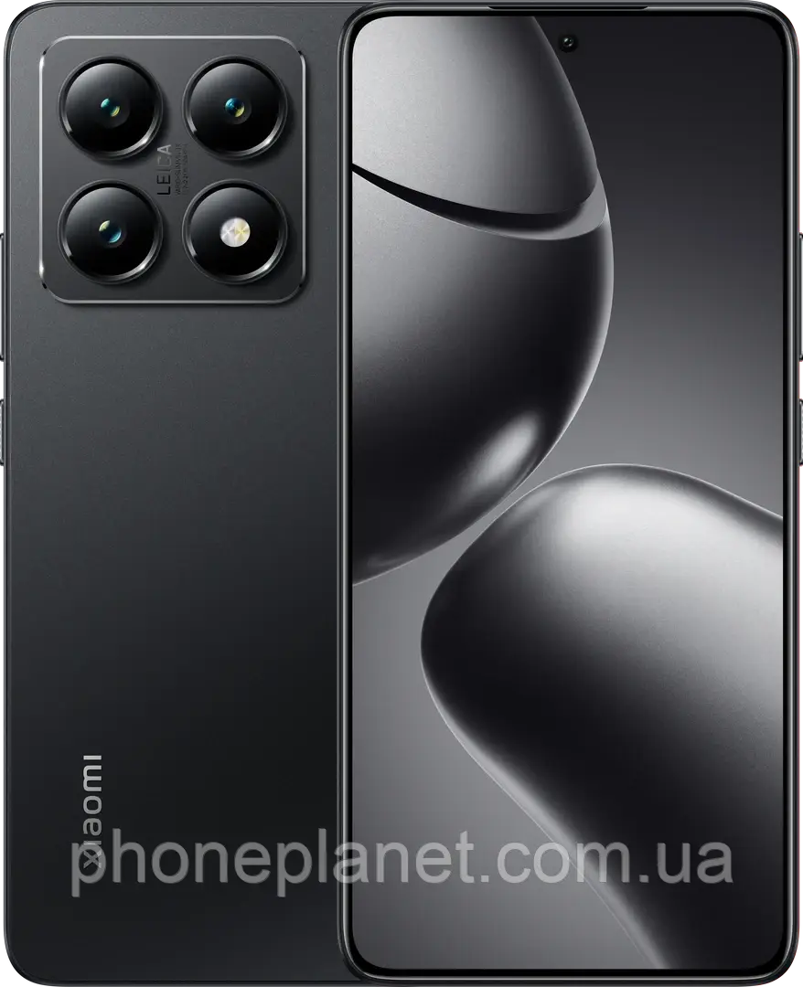 Мобільний телефон Смартфон Xiaomi 14T 12/256GB | Колір Titan Black, камера Leica, IP68, швидка зарядка