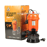 Насос DELTA HDR 1-1.1 (без поплавця) з подрібнювачем, дренажний фекальний для вигрібних ям