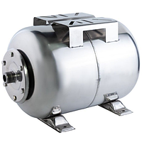 Гидроаккумулятор GRANDWATER на 50л (нержавеющая сталь) горизонтальный расширительный бак для насосной станции