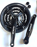 Шатуни велосипедні NIKO 48т. Система шатунів для велосипеда. Шатун 28/38/48т.