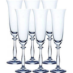 Набір келихів для шампанського Bohemia Angela 190 мл - 6 шт 40600/190/6