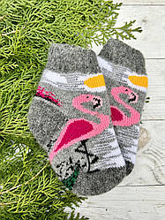 Шкарпетки дитячі 10-12 см від 0 до 2 років фламінго