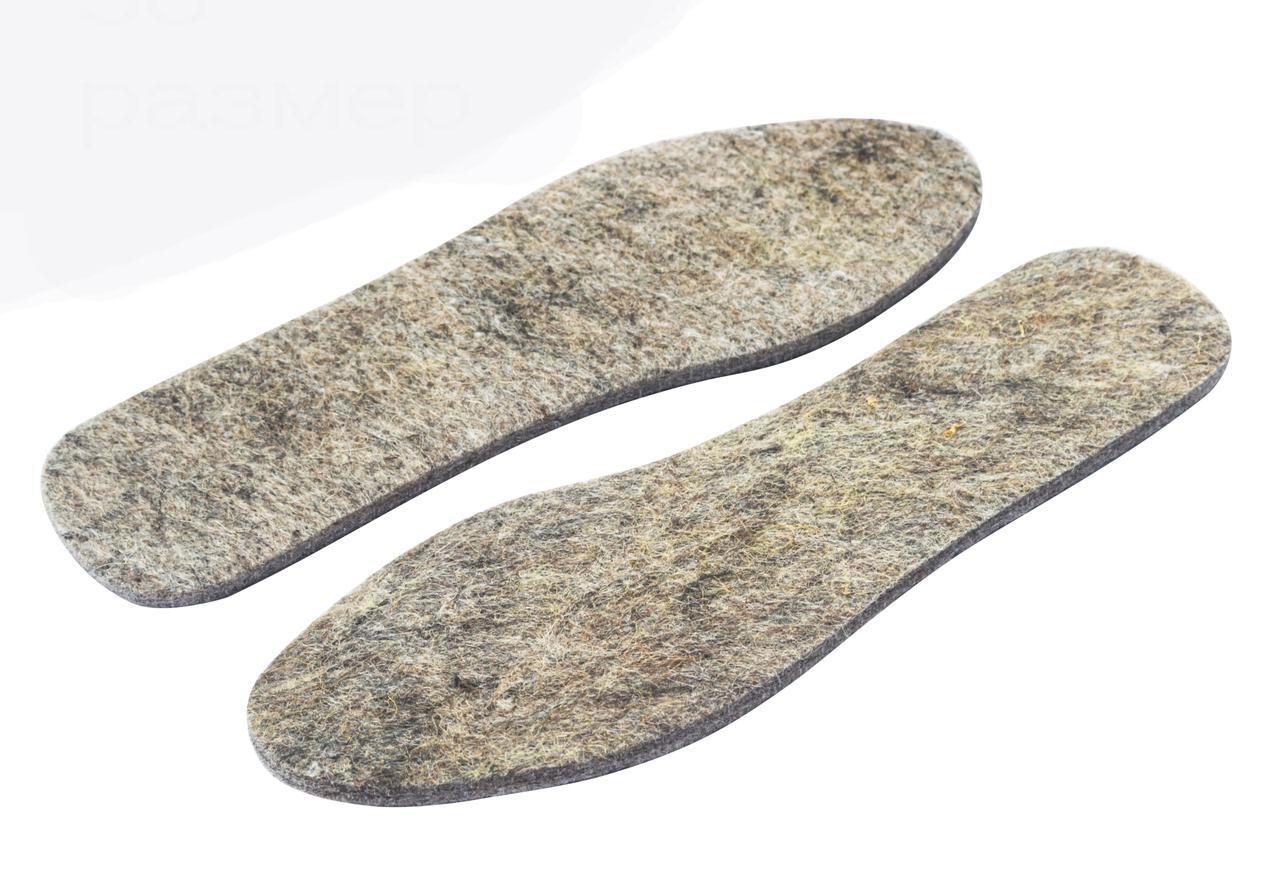 Устілки для взуття повстяні 36 розмір (довжина 23.5 см), фото 1