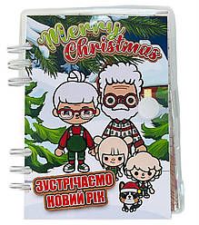 Розвиваюча книжка - блокнот липучки новорічна ТОКА БОКА TOCA BOCA Merry Christmas Зустрічаємо Новий рік 202414