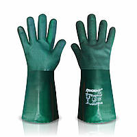Рукавички робочі хімстійкі Raptor 4101/35 з ПВХ покриттям 11/XXL