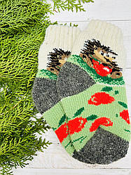 Шкарпетки дитячі 12-14 см від 2 до 4 років їжачок