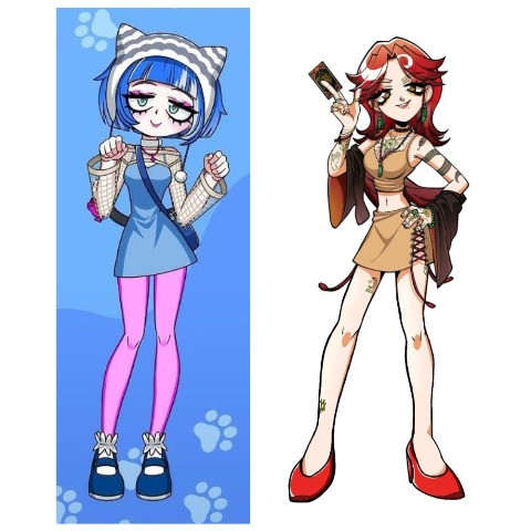 Дакімакура 180х60 см Кіра та Ліза Альтушка для Скуфа Подушка з наволочкою обнімашка, фото 1