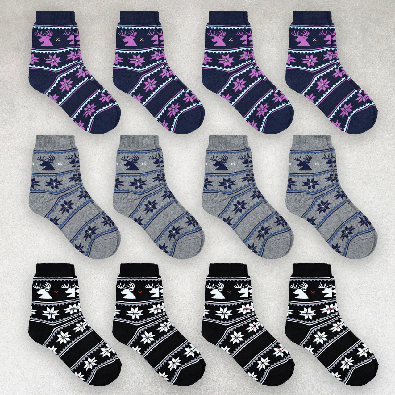 Шкарпетки махрові 12 пар «Орнамент» жіночі зимові розмір 36-40 арт. 138.12, фото 1