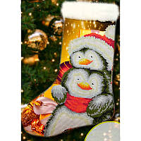 Новорічна шкарпетка для вишивки