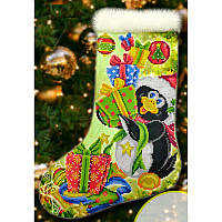 Новорічна шкарпетка для вишивки