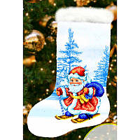 Новорічна шкарпетка для вишивки