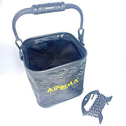 Відро для риболовлі Feima EVA на 8 л із мотовілом і мотузкою 5 метрів