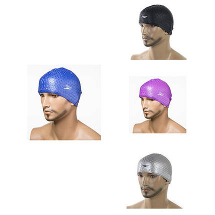 Шапочка для плавання силіконова Bubble Speedo, SP-3, фото 1