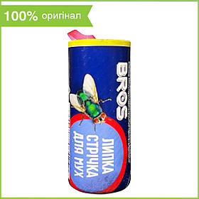 Липка стрічка (липучка) від мух і мошок від BROS (БРОС), Польща.