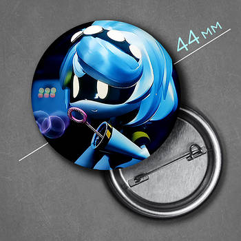 "V / Ві (Дрони-вбивці / Murder Drones)" значок круглий на булавці Ø44 мм