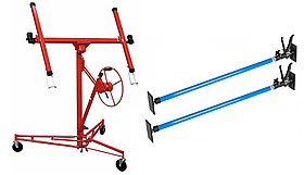 Підйомник для гіпсокартону MAX(MAX454) + Телескопічна опора 115-290 см.(2 шт) ALHTS2E