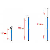 Підйомник для гіпсокартону MAX(MAX454) + Телескопічна опора 115-290 см.(2 шт) ALHTS2E, фото 4