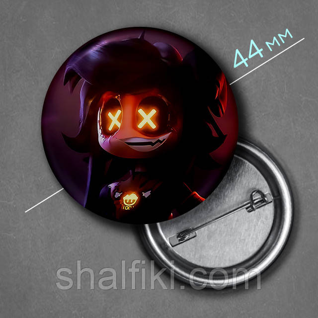 "Сін (Дрони-вбивці / Murder Drones)" значок круглий на булавці Ø44 мм, фото 1