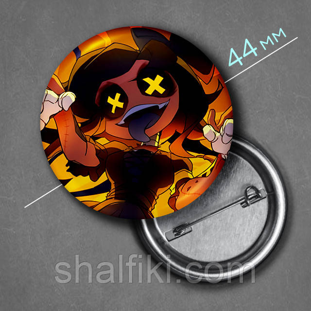 "Сін (Дрони-вбивці / Murder Drones)" значок круглий на булавці Ø44 мм, фото 1