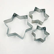 Набір вирубок Зірочки — 3 шт., фото 2