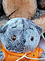 М'яка іграшка Yi wu jiayu «Котик Басік» у жовтій кофті та шортах (25 см) M16174, фото 4