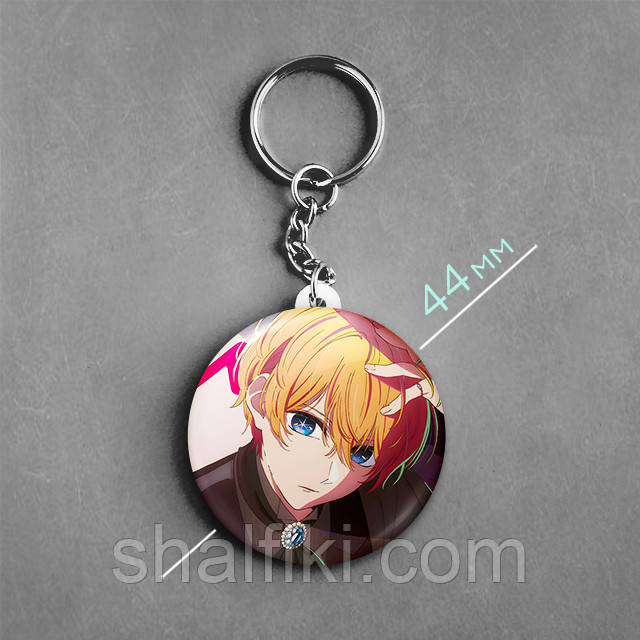 "Хошіно Аква (Дитина улюбленця / My Favorite Idol)" брелок круглий Ø44 мм, фото 1