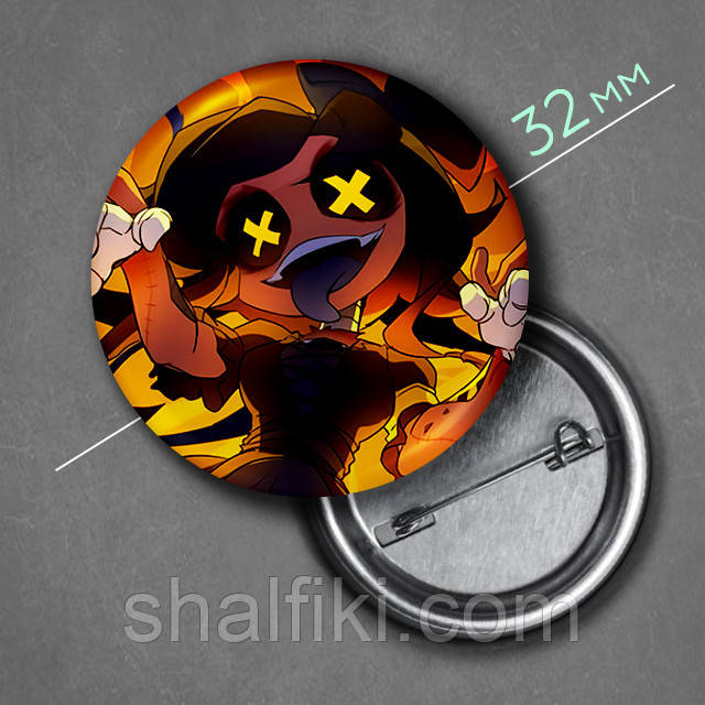"Сін (Дрони-вбивці / Murder Drones)" значок круглий на булавці Ø32 мм, фото 1