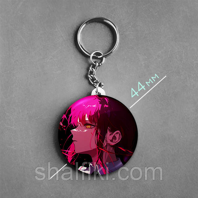 "Макіма / Демон контролю (Людина бензопила / Chainsaw man)" брелок круглий Ø44 мм, фото 1