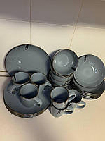 Сервіз Ardesto Bagheria 24 предмети WGC сірий