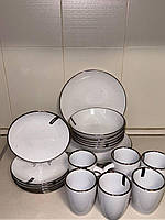 Сервіз Ardesto Bagheria 24 предмети WGC білий