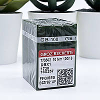 Голки GROZ-BECKERT для промислових швейних машин DBx1 16x257 100/16 / в пластині 10 штук