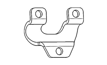 Хомут на трубу напування Ø 21 на станок запліднення Тип 1