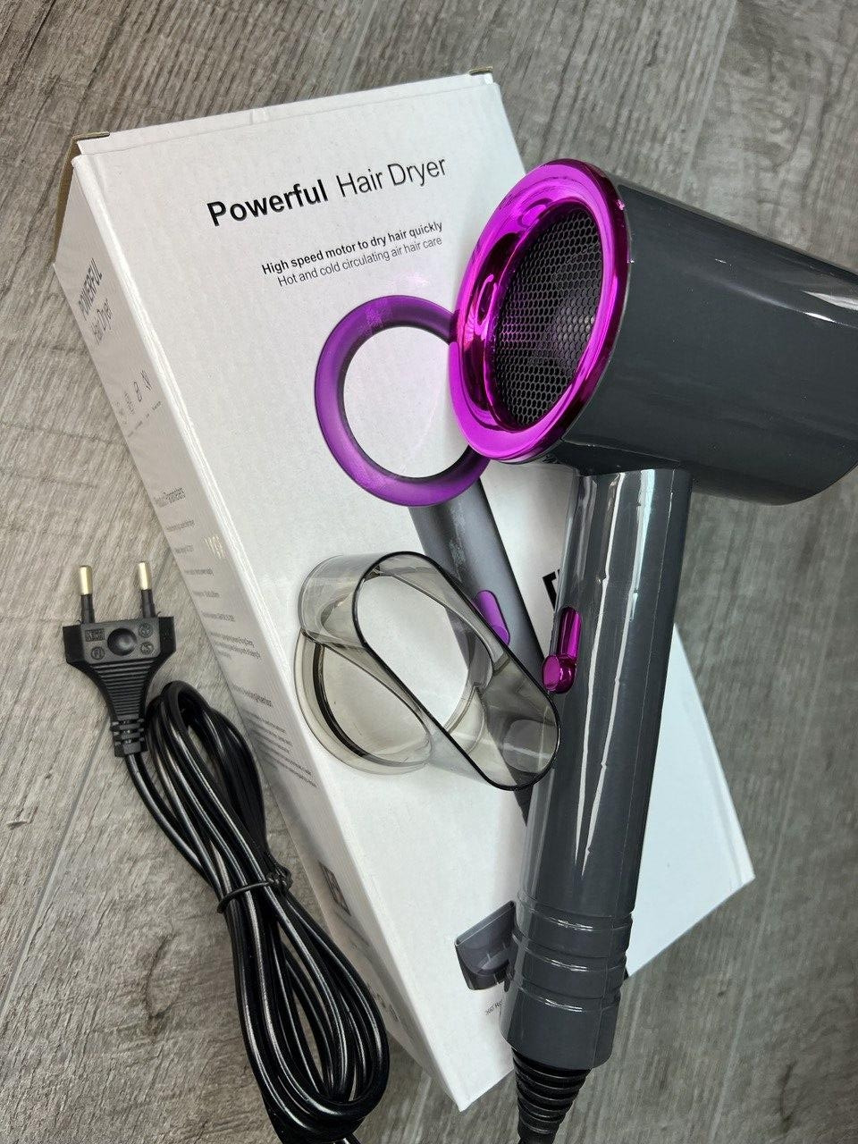 Фен для волосся Powerful hair dryer для сушіння та укладання волосся