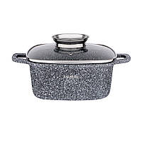 Каструля алюмінієва мармур 4,4 л 1224 SN — "I" Індукція