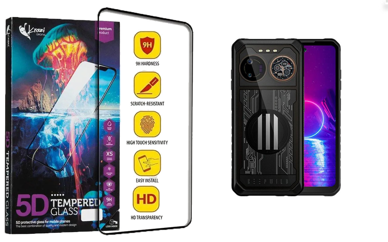 Захисне скло Krazi 5D для Oukitel IIIF150 B2 Ultra, фото 1