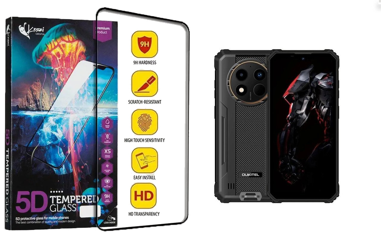 Захисне скло Krazi 5D для OUKITEL WP28, фото 1