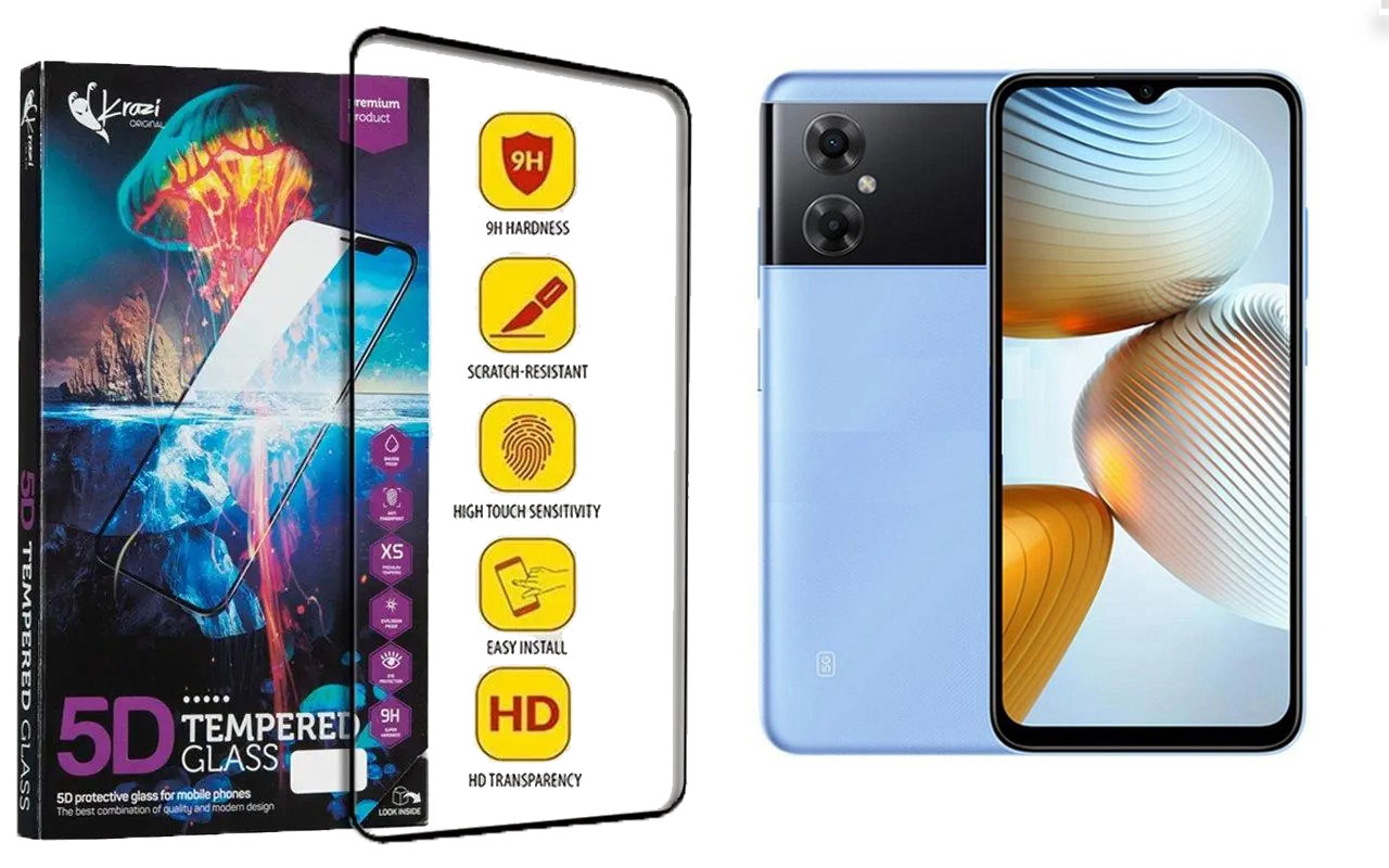 Захисне скло Krazi 5D для Poco M4 Pro, M4 Pro 5G, фото 1