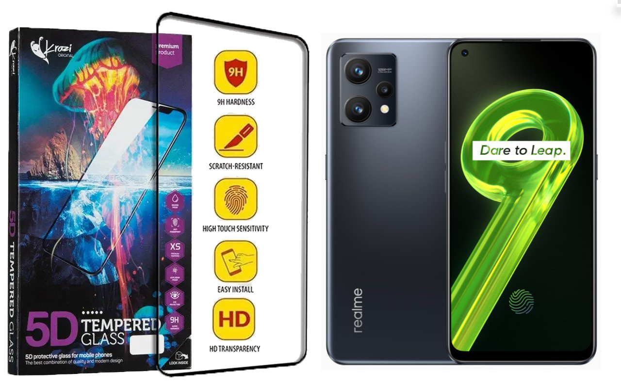 Захисне скло Krazi 5D для Realme 9, 9 Pro Plus, фото 1