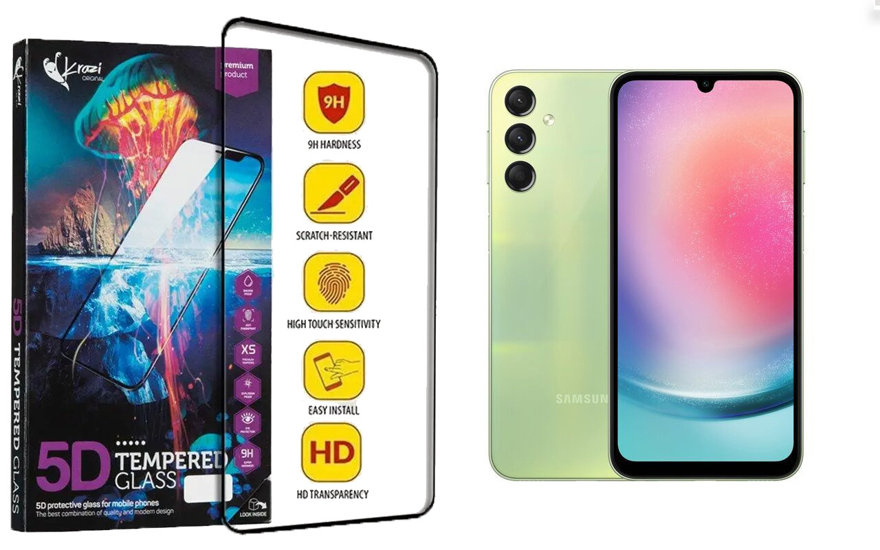 Захисне скло Krazi 5D для Samsung Galaxy A24, фото 1