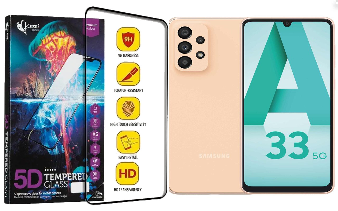 Захисне скло Krazi 5D для Samsung Galaxy A33 5G SM-A336, фото 1