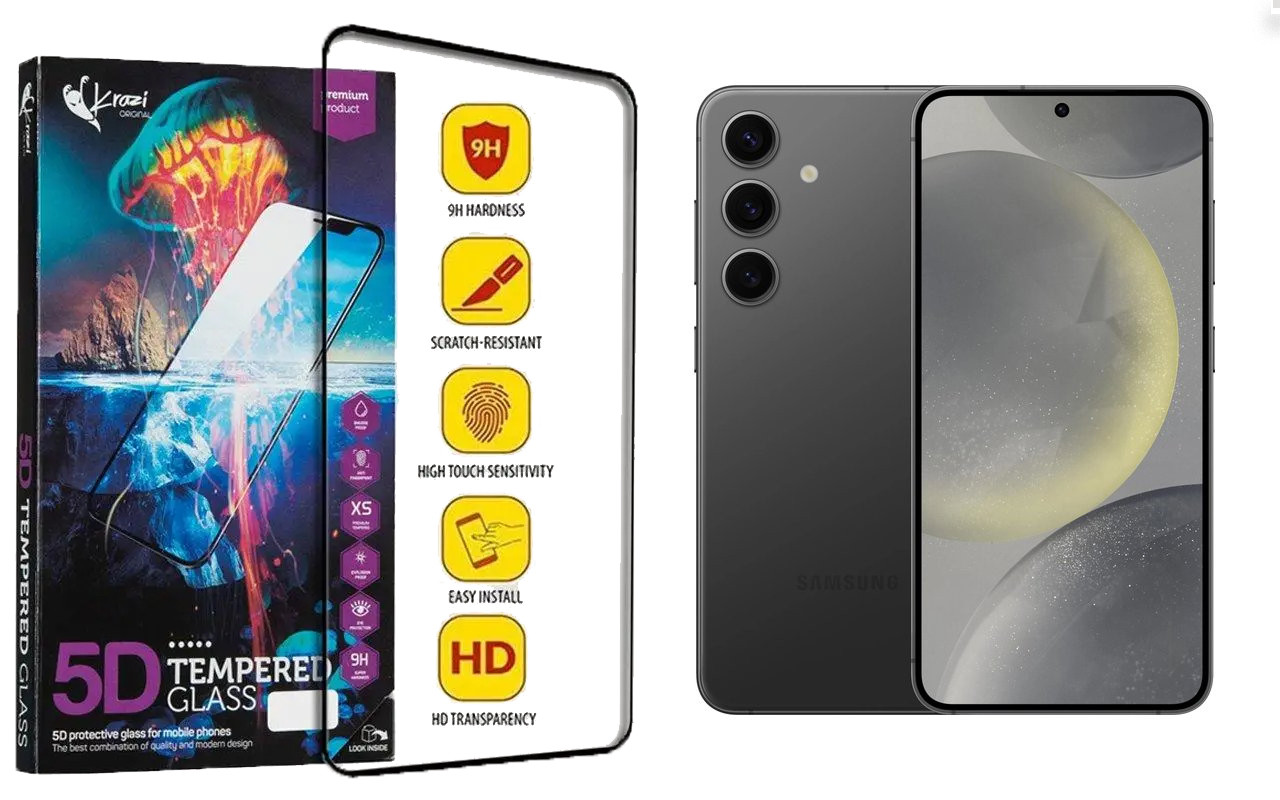 Захисне скло Krazi 5D для Samsung Galaxy S24 Ultra, фото 1