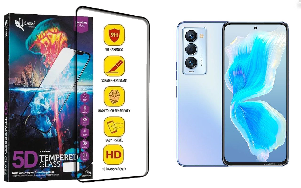 Захисне скло Krazi 5D для Tecno Camon 18 Premier, фото 1