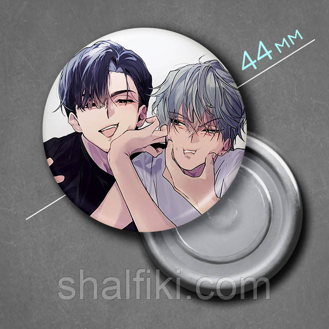 "Іван і Тілл (Інопланетна сцена / Alien Stage)" магніт круглий Ø44 мм, фото 1